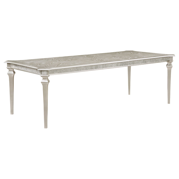 Evangeline Rectangular Dining Table with Extension Leaf Silver Oak image