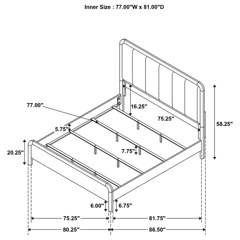 Amsbury California King, E.King, & Queen Bed