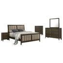 Wilkes California King Bedroom Set Dark Cocoa