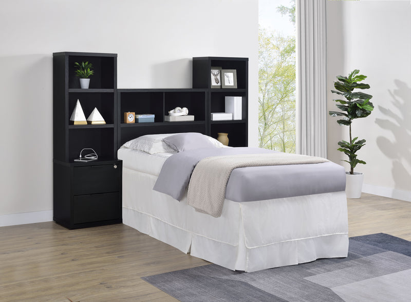 Westpark 5 Pc Twin & Full Bedroom Set Black, Brown & Natural