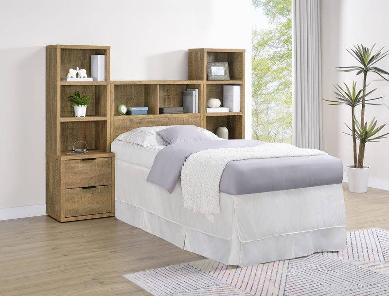 Westpark 5 Pc Twin & Full Bedroom Set Black, Brown & Natural