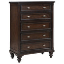 Devon Bedroom Set Wine Red and Dark Oak