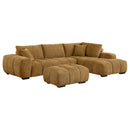 Camacho Upholstered Sectional Sofa with Ottoman Set