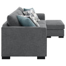 Storey Upholstered Sleeper Sectional Chaise Sofa