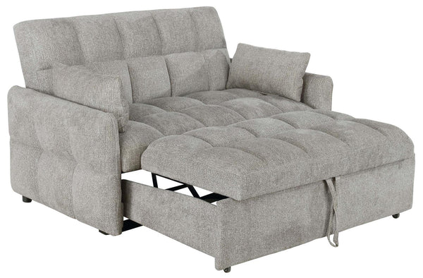 Cotswold Tufted Cushion Sleeper Sofa Bed Light Grey image