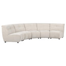 Charlotte Upholstered Modular Sectional Sofa Ivory