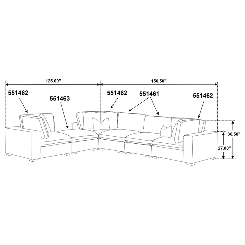 Lakeview Upholstered Modular Sectional