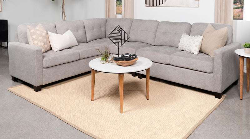 Georgina Upholstered Armless Chair Steel