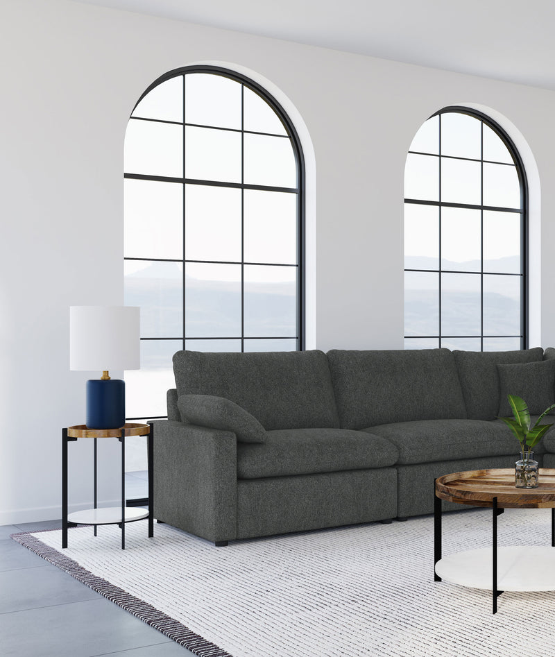 Collins Black Reclining Sectional