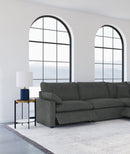 Collins Black Reclining Sectional