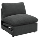 Collins Black Reclining Sectional