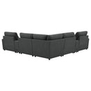 Collins Black & White Reclining Sectional
