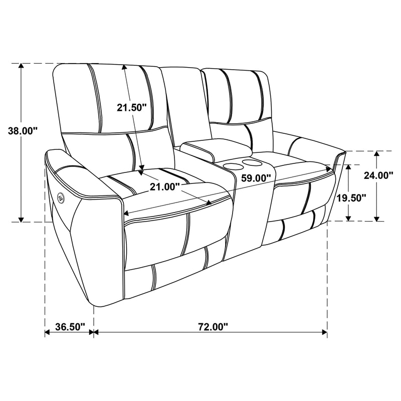 Greenfield Power Reclining Loveseat