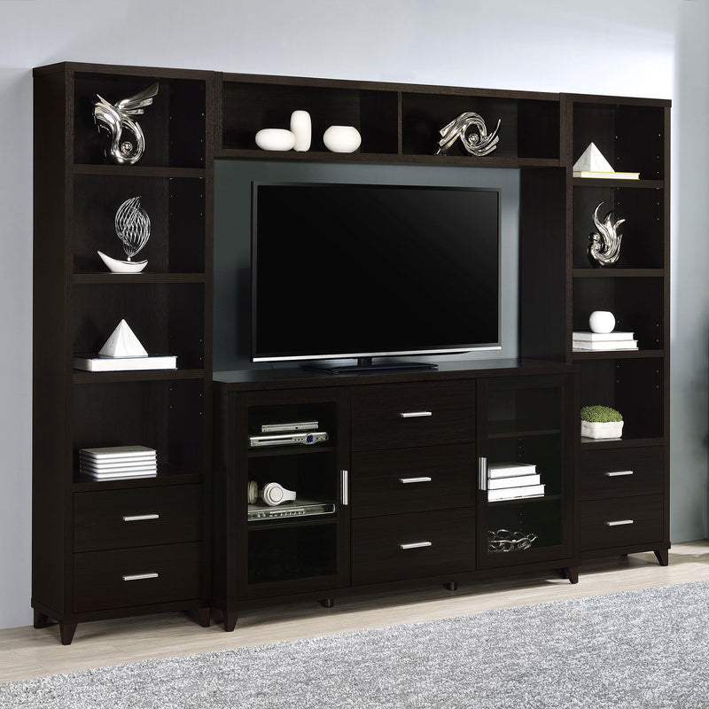 Lewes 4-piece Entertainment Center Cappuccino image