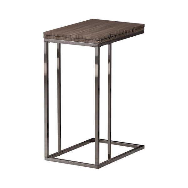 Pedro Expandable Top Accent Table Weathered Grey and Black image