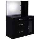 Flora 2-drawer Vanity Set with LED Mirror High Gloss