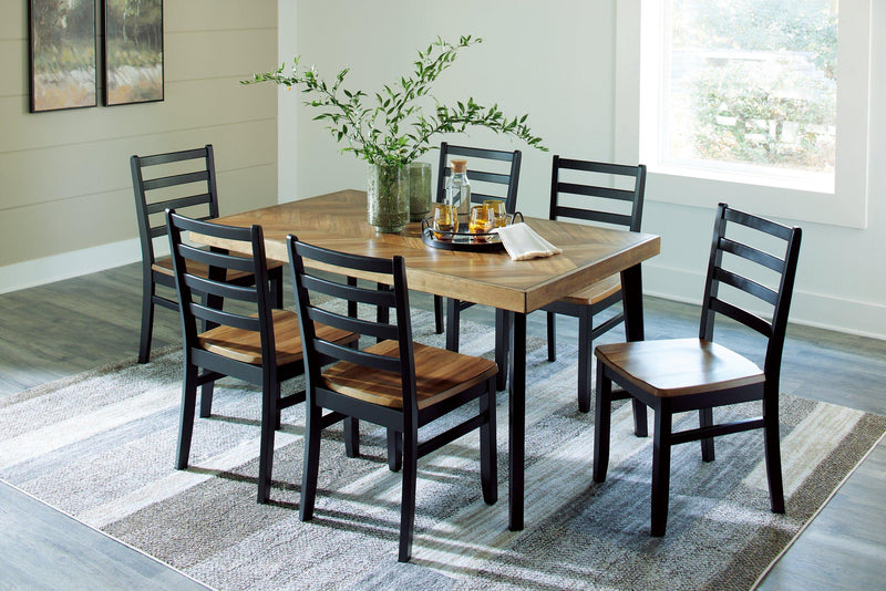 Blondon Dining Table and 6 Chairs (Set of 7)