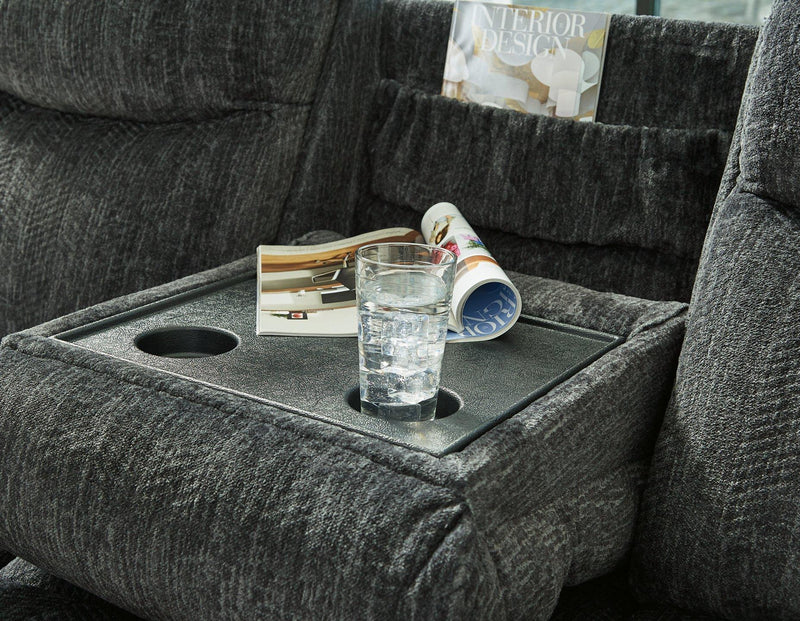 Martinglenn Reclining Sofa with Drop Down Table