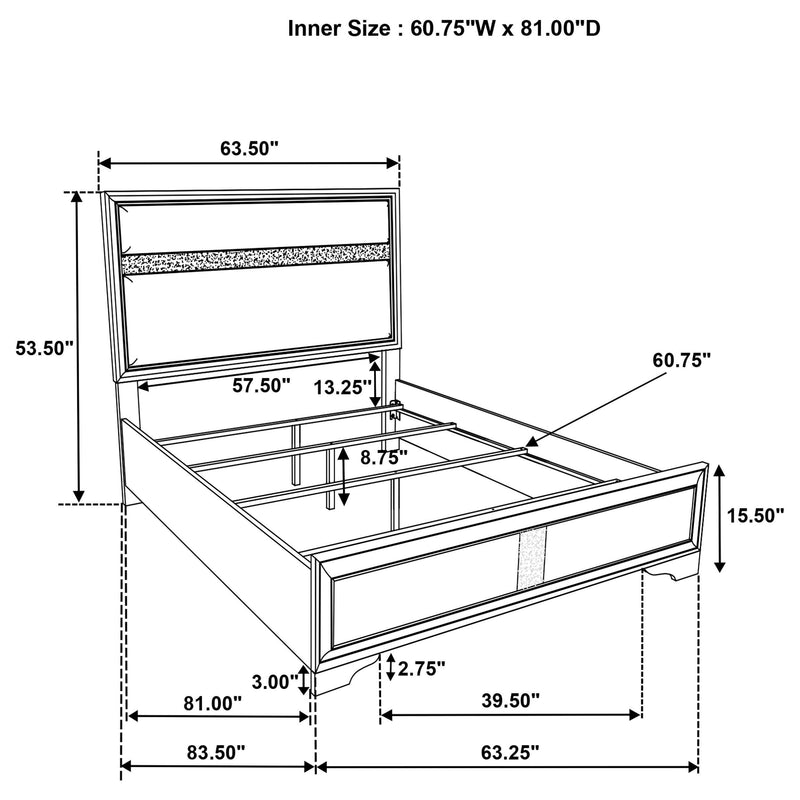 Miranda 2-Drawer Storage Bed