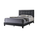 Mapes Tufted Upholstered Eastern King, Queen, Twin & Full Bed Charcoal & Grey