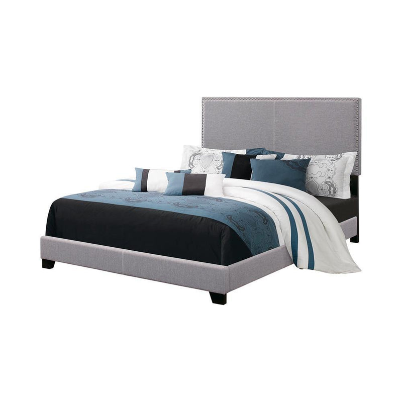 Boyd Upholstered Bed with Nailhead Trim