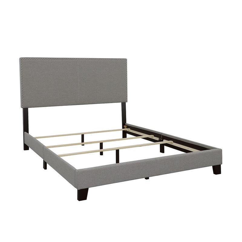 Boyd Upholstered Bed with Nailhead Trim