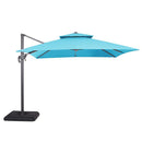 Hero 10 Ft Square Umbrella w/ Double Top + 37" Large Base
