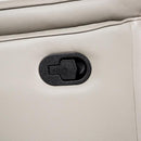 Bienne Recliner Chair White & Black