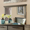 Berenice Mirror Espresso, Beige, & Brown