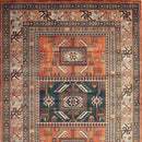 Mortsel Orange/Multi 5'3" X 7'6" Area Rug