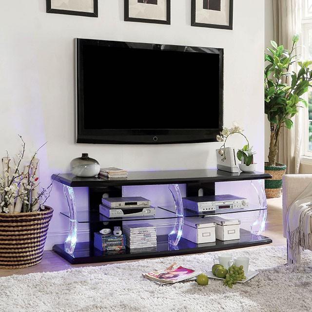 Ernst Black/Clear 60" TV Stand