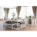 Georgia 6 Pc Dining Table Set with Bench