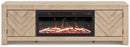 Cayboni 71" TV Stand with Electric Fireplace