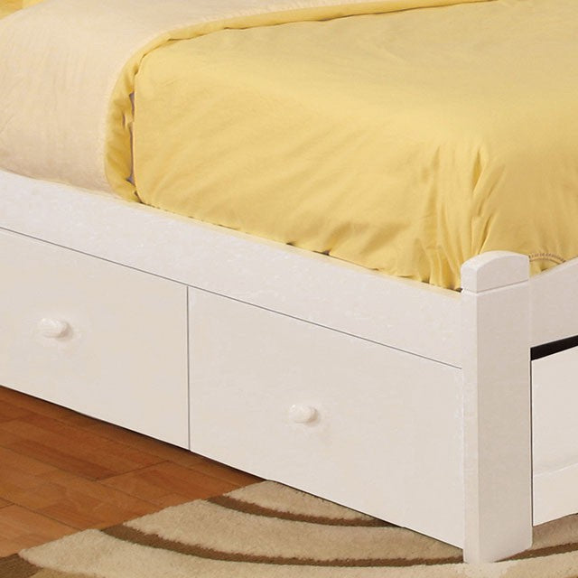 Caren White Twin Bed