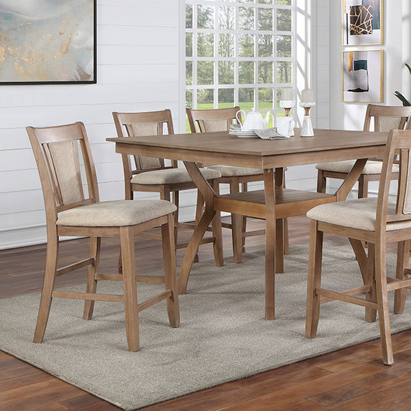 Upminster 7 Pc Counter Ht Table Set