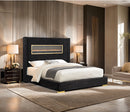 Danvers Bed Beige, Black, & Grey