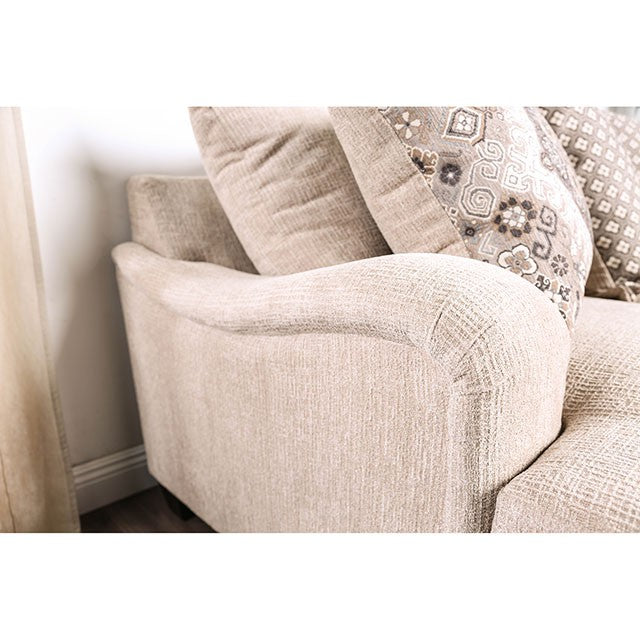 Jaylinn Light Brown Love Seat